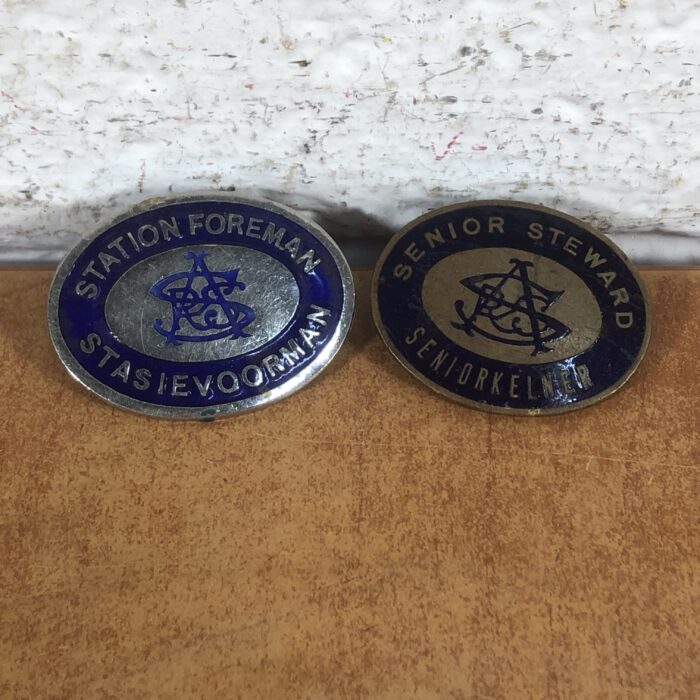 Vintage SAR/SAS Station Foreman & Senior Steward Badges
