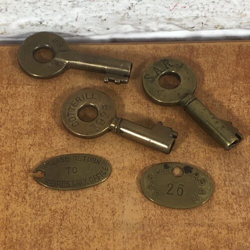 Vintage Brass SAR/SAS Keys & Key Chains