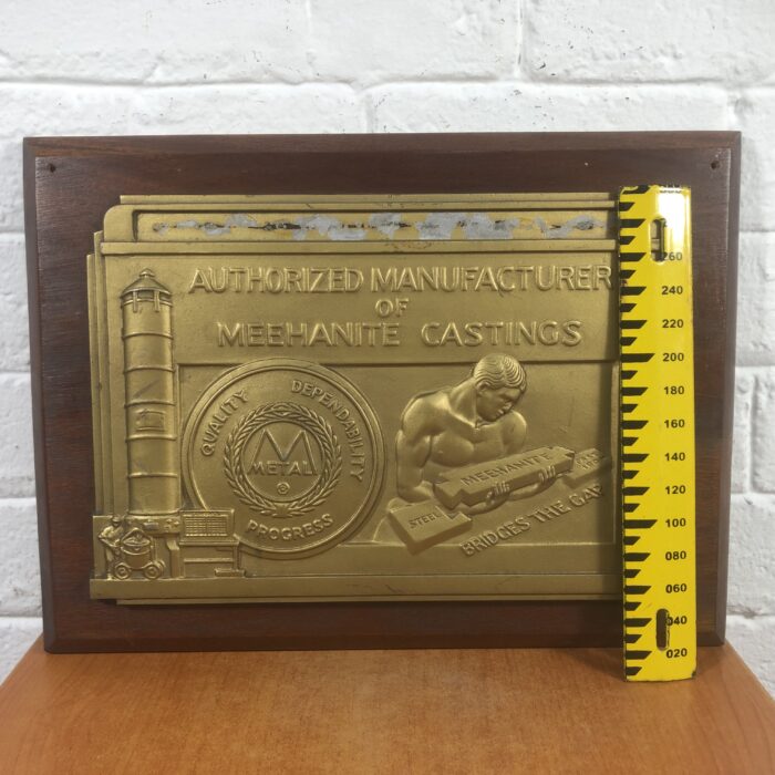 Vintage Meehanite Metal Advertising Sign - Image 8
