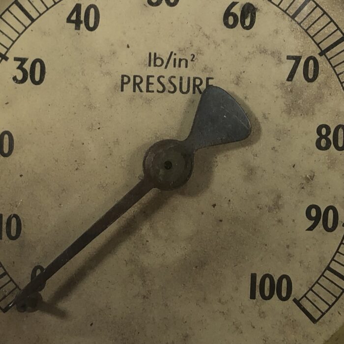 Vintage Brass Pressure Gauge (Made in England) - Image 3
