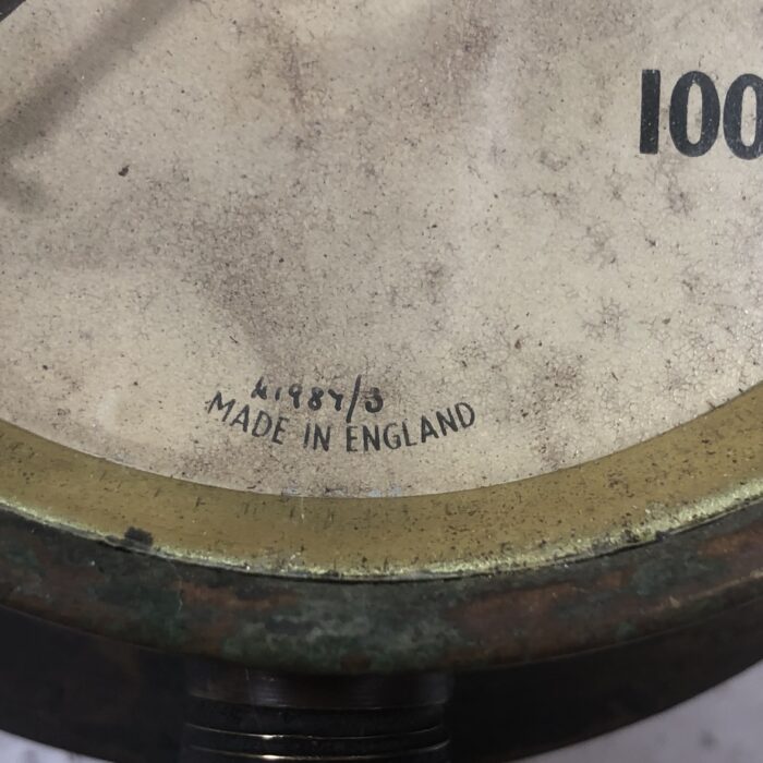 Vintage Brass Pressure Gauge (Made in England) - Image 5