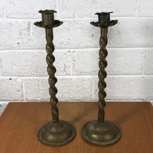 Vintage Brass Candle Holders