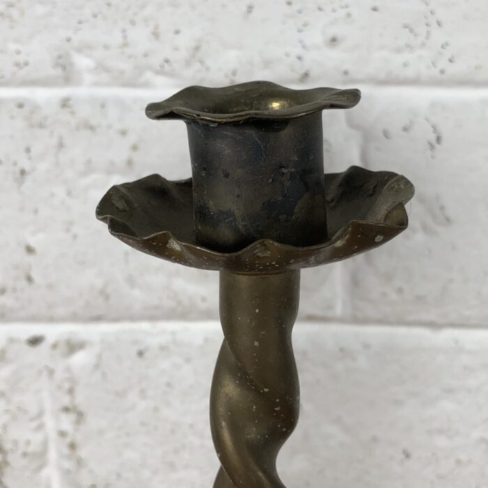 Vintage Brass Candle Holders - Image 3