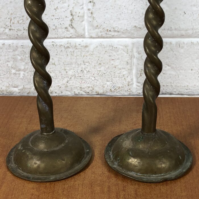 Vintage Brass Candle Holders - Image 5