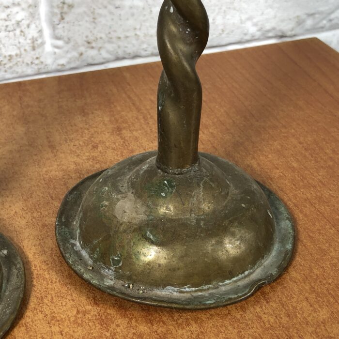 Vintage Brass Candle Holders - Image 7