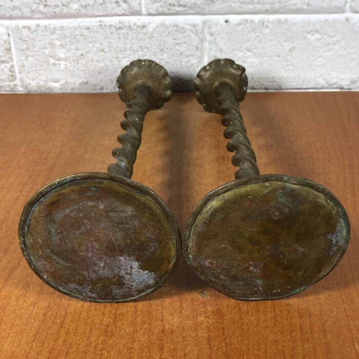 Vintage Brass Candle Holders - Image 8