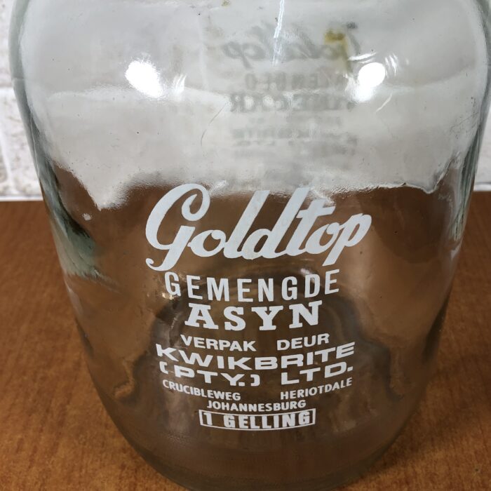 Vintage Goldtop Blended Vinegar Container (1 Gallon) - Image 4