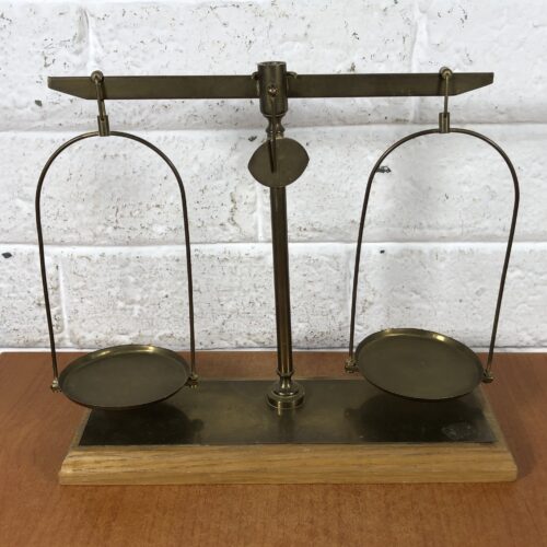 Vintage Brass Balance Scale