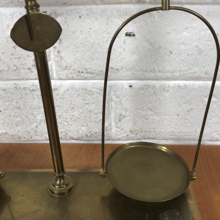 Vintage Brass Balance Scale - Image 6