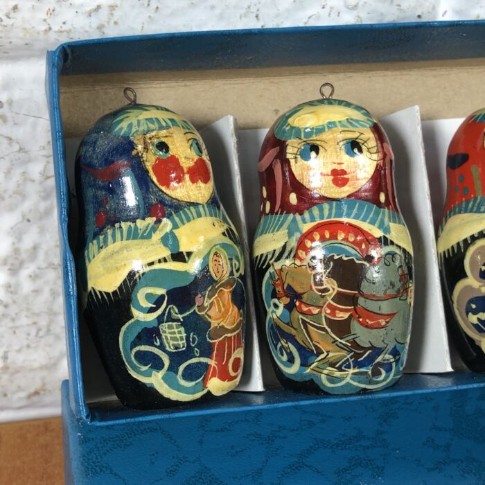 Vintage Russian Nesting Dolls Hanging Ornaments - Image 2