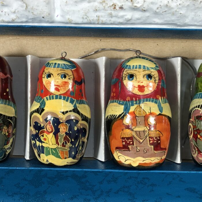 Vintage Russian Nesting Dolls Hanging Ornaments - Image 3