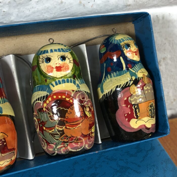 Vintage Russian Nesting Dolls Hanging Ornaments - Image 4