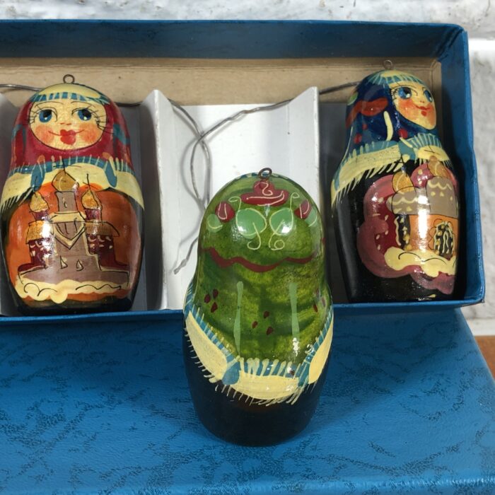 Vintage Russian Nesting Dolls Hanging Ornaments - Image 5