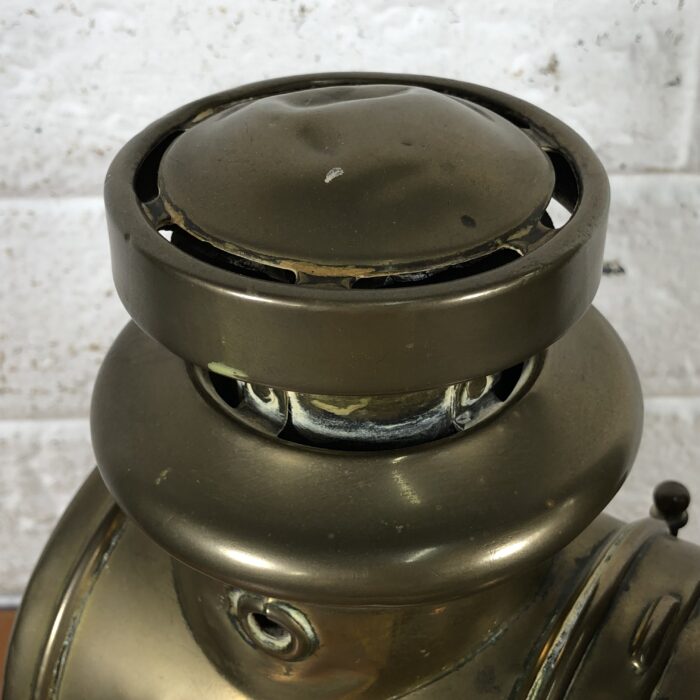 Vintage Brass "King of the Road" Motorcar Oil Lamp (Made in England) - Image 2