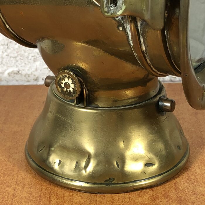 Vintage Brass "King of the Road" Motorcar Oil Lamp (Made in England) - Image 5