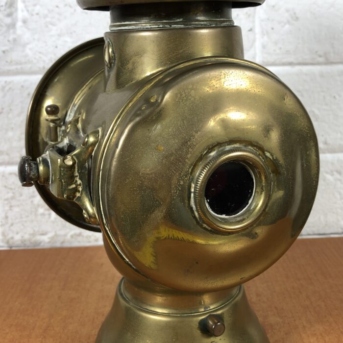 Vintage Brass "King of the Road" Motorcar Oil Lamp (Made in England) - Image 10