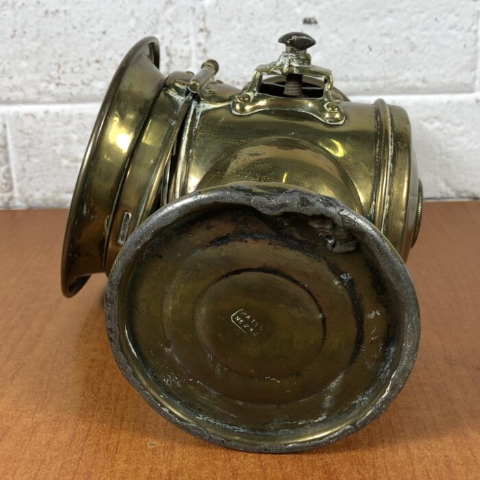 Vintage Brass "King of the Road" Motorcar Oil Lamp (Made in England) - Image 11