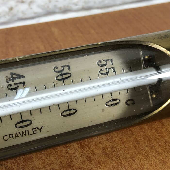 Vintage Brass Russell & Sons Thermometer - Image 6