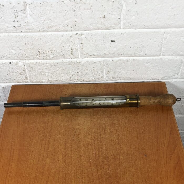 Vintage Brass Russell & Sons Thermometer - Image 9
