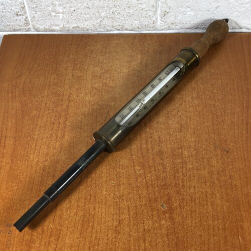 Vintage Brass Russell & Sons Thermometer