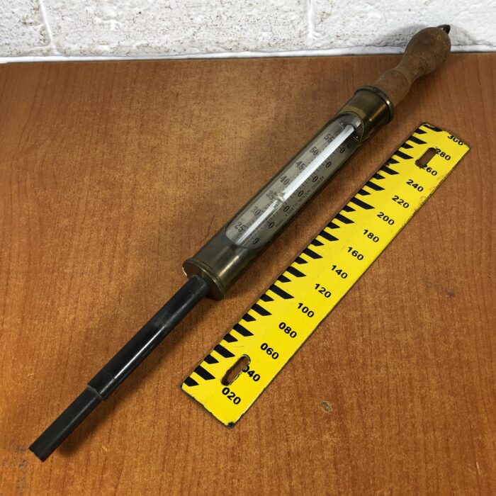 Vintage Brass Russell & Sons Thermometer - Image 10