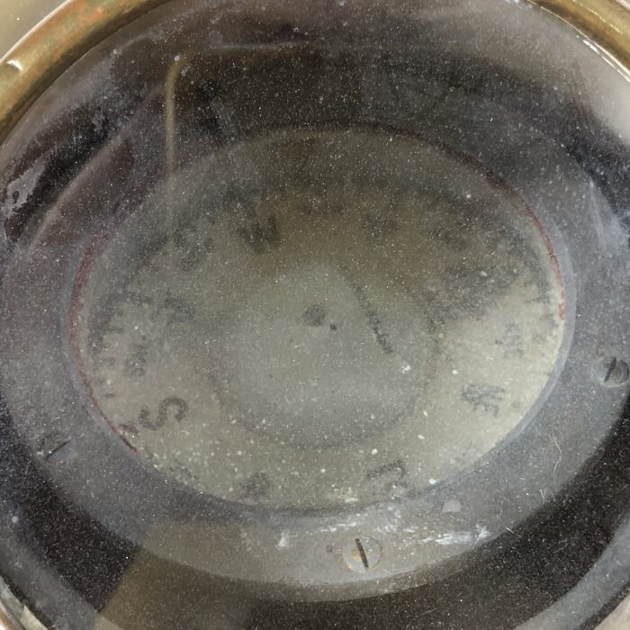 RARE Vintage Brass Binnacle with Ship's Compass - Image 3