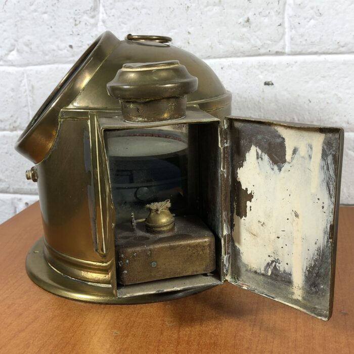 RARE Vintage Brass Binnacle with Ship's Compass - Image 7