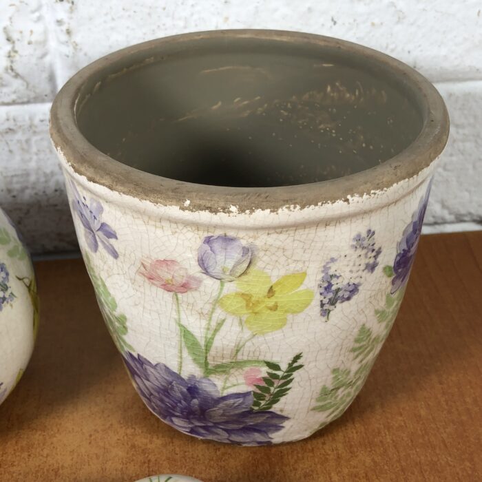 Ceramic Plant Pot & Ornaments - Image 3