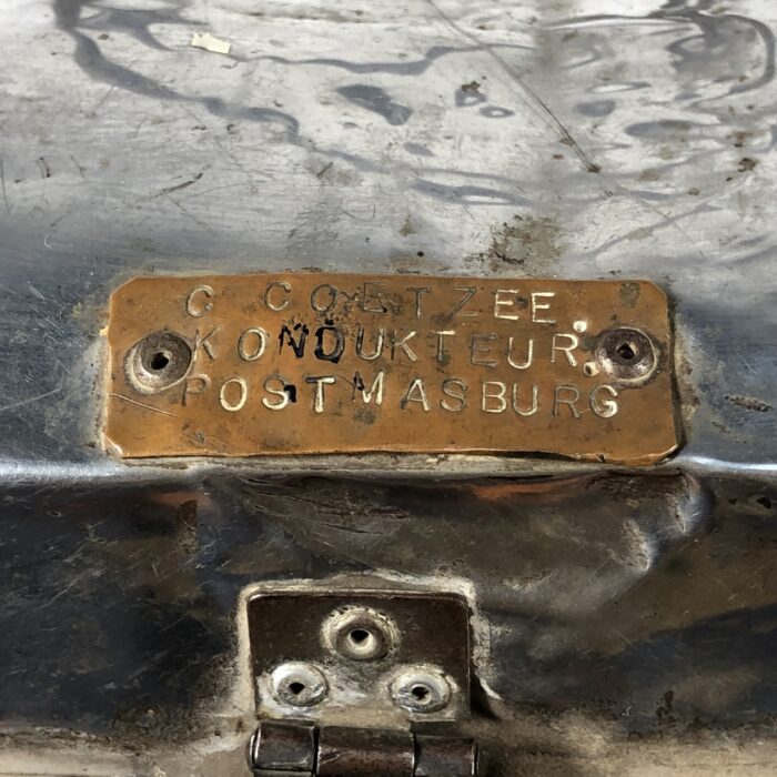 Vintage Railway Conductors Metal Trunk - Image 3