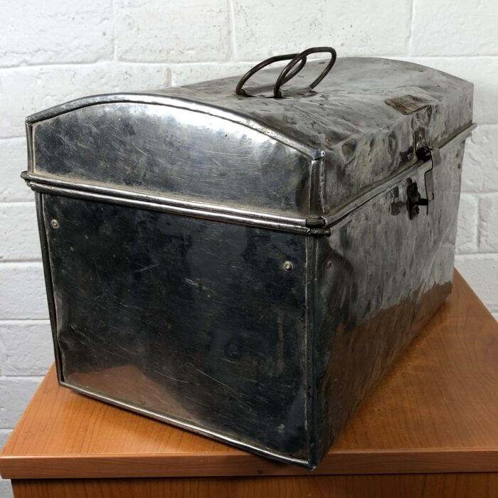 Vintage Railway Conductors Metal Trunk - Image 7