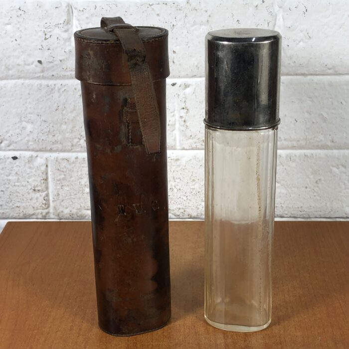 Vintage Hunting Flask in Leather Case - Image 5