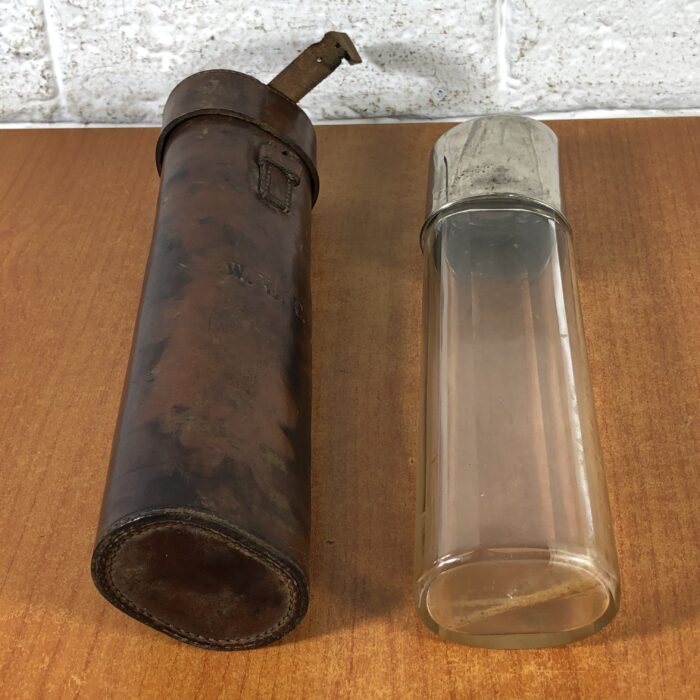 Vintage Hunting Flask in Leather Case - Image 7