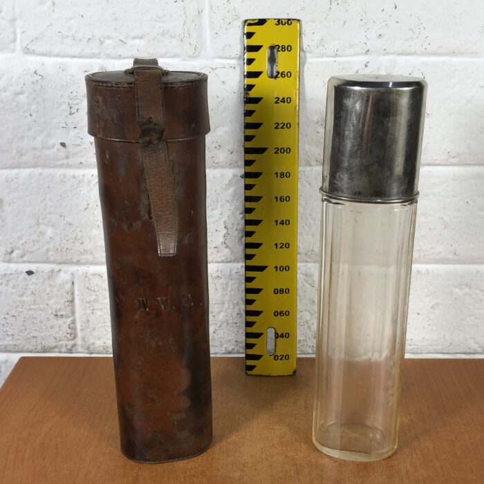 Vintage Hunting Flask in Leather Case - Image 10