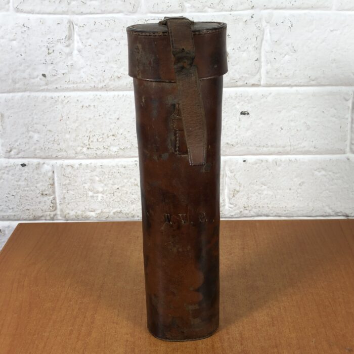 Vintage Hunting Flask in Leather Case - Image 8