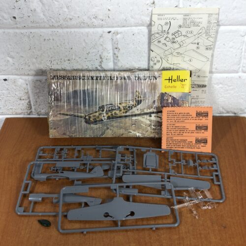 Vintage Messerschmitt Bf 108 Taifun Airplane Heller Model Kit (1:72) ~ Made in France