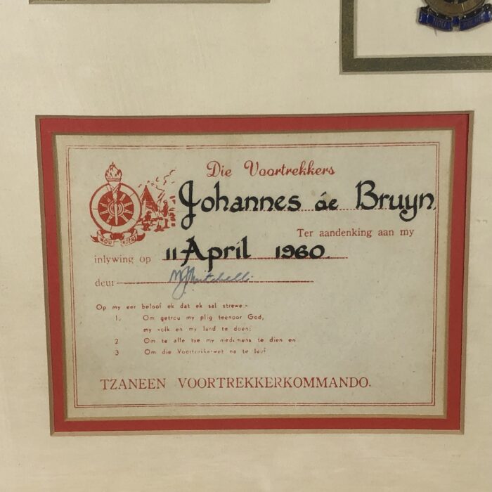 Framed Vintage Voortrekker Memorabilia - Image 5