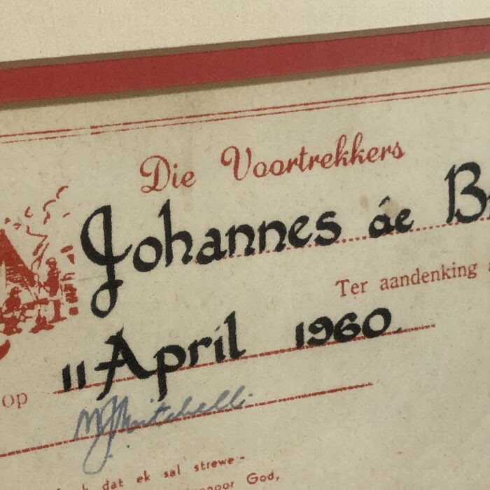 Framed Vintage Voortrekker Memorabilia - Image 6