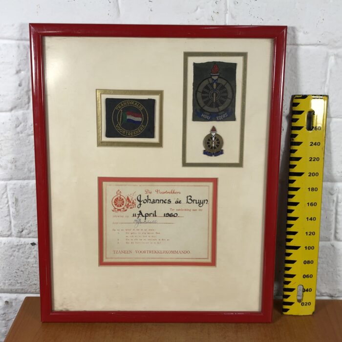 Framed Vintage Voortrekker Memorabilia - Image 10