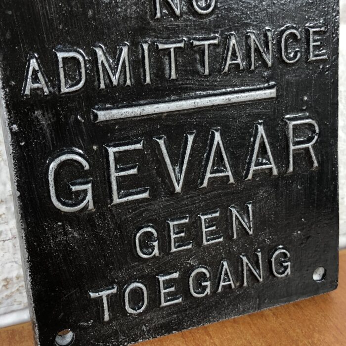 Small "Danger No Admittance" Sign - Image 3