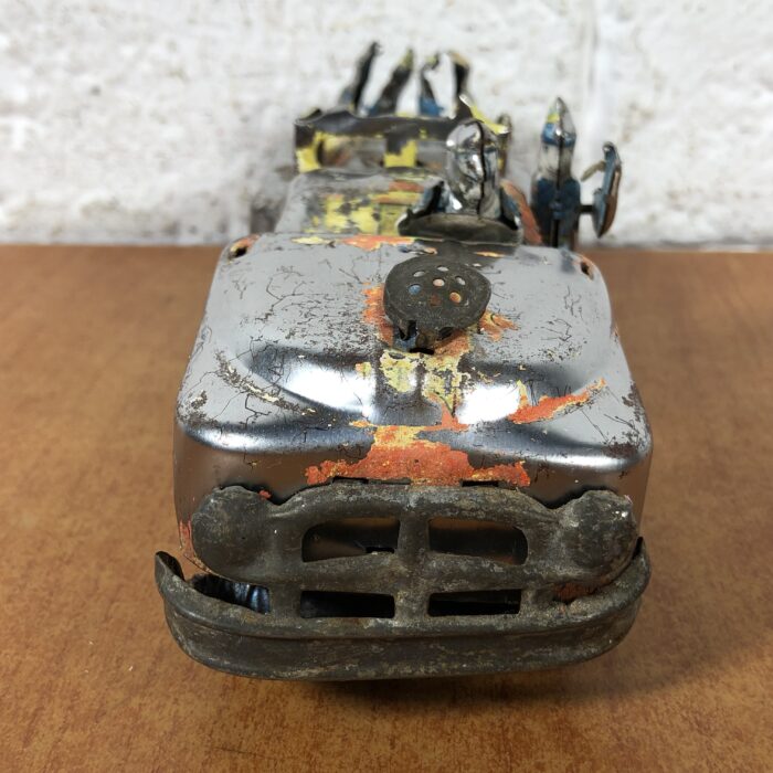 Vintage Tin Toy Fire Truck Model - Image 2