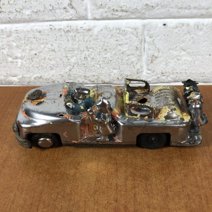 Vintage Tin Toy Fire Truck Model - Image 3