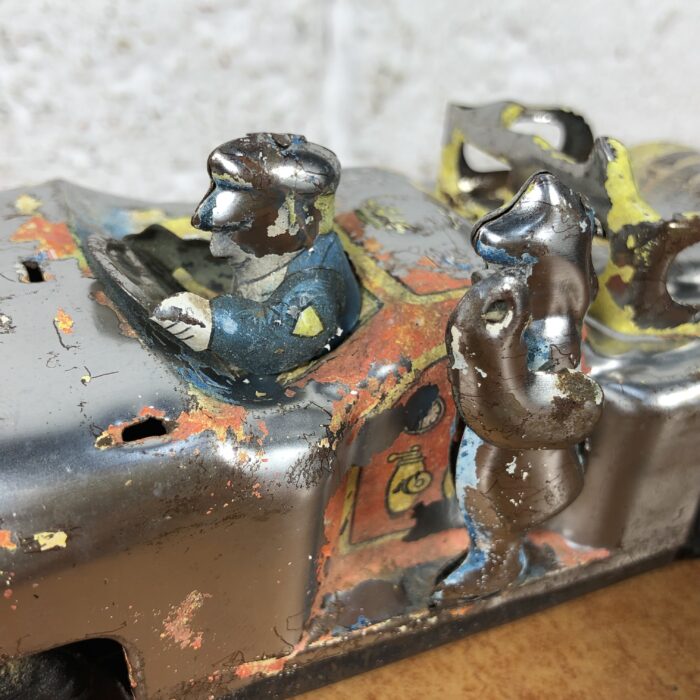 Vintage Tin Toy Fire Truck Model - Image 5