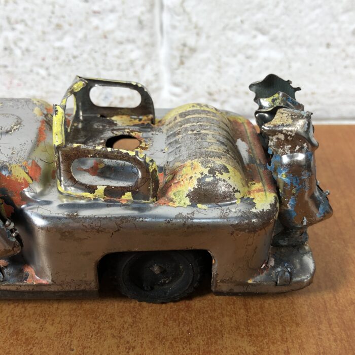 Vintage Tin Toy Fire Truck Model - Image 6