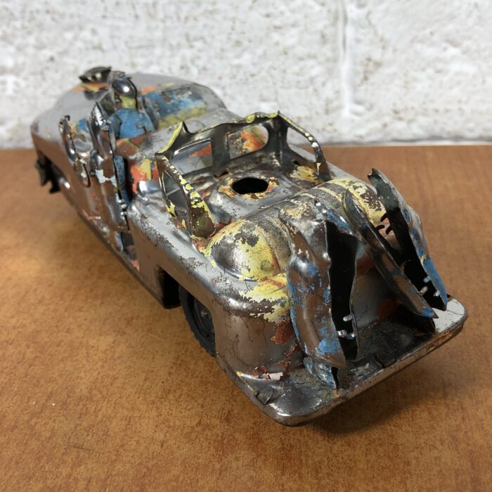 Vintage Tin Toy Fire Truck Model - Image 7