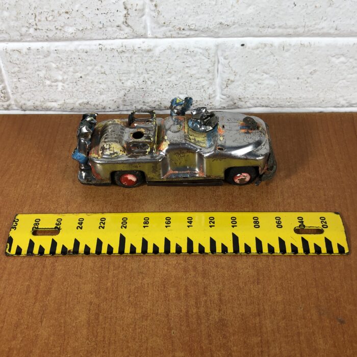 Vintage Tin Toy Fire Truck Model - Image 9