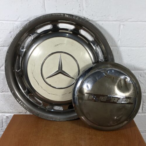 Vintage Mercedes-Benz & Ford Wheel Caps