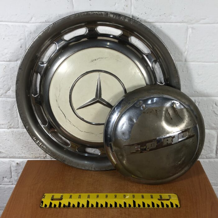Vintage Mercedes-Benz & Ford Wheel Caps - Image 10