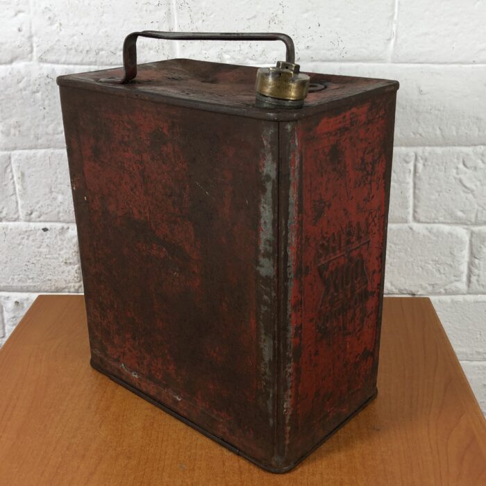 Vintage Shell Oil Container (with Brass Cap)
