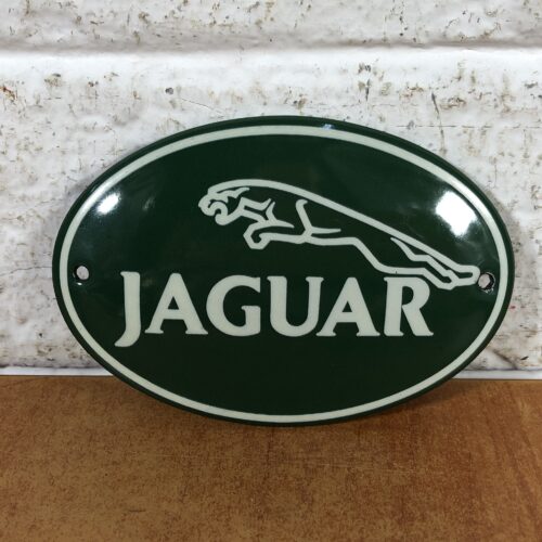 Enamel Jaguar Sign