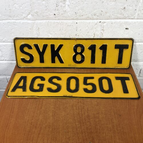 Vintage Number Plates